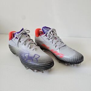 Under Armour Blur Smoke MC Soccer Cleats Women’s 9.5 Gray Red Purple New